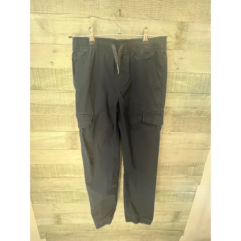 Old Navy Pants Boys Large 10-12 Cargo Navy Drawstring Tapered